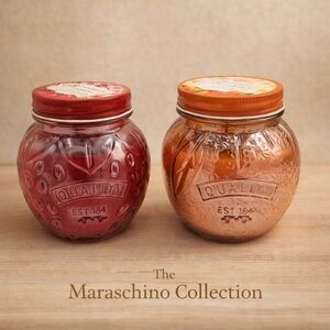 Rare Huntington Home Jar Candles • Strawberry and Peack • Aldi Finds 2021